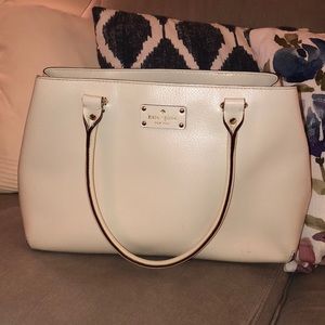 Cream Kate Spade Purse